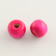 Dyed Natural Wood Beads WOOD-Q006-14mm-M-LF-2