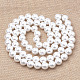 Brins de perles d'imitation en plastique écologique MACR-S285-4mm-04-2