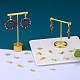 10 Pairs Brass Micro Pave Clear Cubic Zirconia Earring Hooks ZIRC-SZ0005-12-3