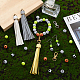 PH PandaHall 100pcs 5 Style Sports Bead Keychain Kit DIY-PH0009-36-6