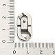 304 Stainless Steel Fold Over Clasps STAS-D026-01A-P-3