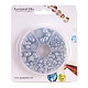 Pandahall alrededor de 690 Uds 1 caja cocobrown abs plástico imitación perla domo cabujones medio cabujón redondo para hacer joyas SACR-PH0001-41-4
