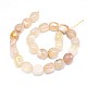 Chapelets de perles en agate naturelle de fleurs de cerisier G-O173-078A-2