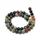 Natural Indian Agate Round Bead Strands X-G-P075-40-8mm-2