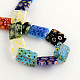 Rectangle Handmade Millefiori Glass Beads LK-R004-57-2