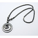 Nicht-magnetische Halsketten synthetischen Hämatit Perlen Anhänger X-NJEW-H070-1-1