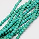 Chapelets de perles en turquoise synthétique TURQ-G106-10mm-02D-2
