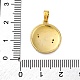 Латунные микро проложить кубического циркония подвески KK-V009-09G-3