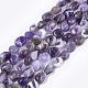Chapelets de perles en améthyste naturelle G-T105-33-1