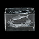 Figurina di vetro animale con incisione laser 3d DJEW-R013-01B-2