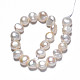 Fili di perle di perle d'acqua dolce coltivate naturali PEAR-N014-08A-2