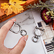 SUPERFINDINGS 2Pcs D Ring Screw Shackles Stainless D Ring Steel Swivel Clasps Keychain with D Ring and O Ring for DIY Crossbody Bag Purse Keychain Accessories FIND-FH0005-19A-4