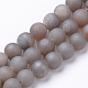Chapelets de perles en agate de géode naturelle druzy électrolytique X-G-R345-10mm-58-1