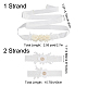 Spitze elastische Brautstrumpfbänder & Gürtel Set OCOR-WH0020-06-2