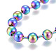 304 Stainless Steel Ball Chain Necklaces NJEW-F277-01A-MC-2