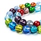 Chapelets de perles de feuille d'argent en verre SL02-3