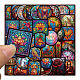 50Pcs Rainbow Color Window Theme PVC Waterproof Self-Adhesive Stickers PW-WG98853-01-2