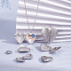 Sunnyclue 12 piezas 6 estilo 316 colgantes de medallón difusor de acero inoxidable quirúrgico STAS-SC0003-77-4