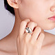 Shegrace 925 anillos de dedo de plata esterlina JR793A-2