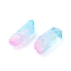 3Pcs Electroplated Natural Quartz Crystal Beads Strands G-FS0001-54-3