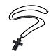 Collar colgante de aleación con cadenas de caja NJEW-G111-02EB-2