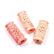Carved Column Dyed Synthetical Coral Beads CORA-P001-23-1