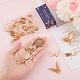 SUNNYCLUE 1 Box 20Pcs 10 Styles Butterfly Charms 3D Butterfly Charm Gold Filigree Insect Charm Bulk Hollow Butterflies Charms for Jewelry Making Charms DIY Earrings Bracelet Necklace Craft Women KK-SC0003-46-3