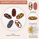 Kit per la creazione di orecchini pendenti con motivo leopardato fai da te olycraft DIY-OC0009-49-4