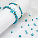Olycraft 726 pièces turquoise perles turquoise perles rondes en vrac 5 styles plat rond cube disque pierres précieuses perles pour bracelets collier fabrication de bijoux G-OC0002-15-5