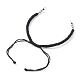 Регулируемый плетеный браслет из полиэфирного шнура AJEW-JB00849-04-3