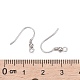 925 crochets de boucle d'oreille en argent rhodié STER-K167-052P-3