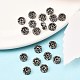Messing Strass Zwischen perlen&nbsp;RB-A014-L6mm-01B-NF-3