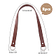 PandaHall 2pcs Leather Purse Strap FIND-PH0003-60B-4