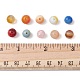 100pcs 10 perles rondes en verre de style GLAA-FS0001-63-6