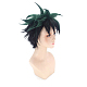 Короткие зеленые и черные аниме косплей парики OHAR-I015-04-5