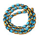Electroplate Glass Beads Strands EGLA-N008-015F-2