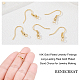 BENECREAT 20PCS 18K Gold Plated French Earring Hooks Ear Wires with Spring and Ball Dangle for DIY Jewelry Making Craft KK-BC0005-64G-NR-3