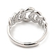 Rack Plating Brass Crown Adjustable Ring for Women RJEW-E064-07P-3