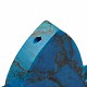 Star Dyed Synthetic Turquoise Gemstone Big Pendants G-P112-07B-3