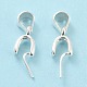 925 Sterling Silver Ice Pick Pinch Bails STER-Z001-122S-03-3
