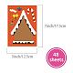 48 Sheets 8 Styles Christmas Paper Make a Face Stickers DIY-WH0467-007-2