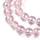 Chapelets de perles en verre transparent électrolytique GLAA-T032-T6mm-AB10-2