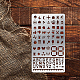 Benecreat 4pcs4スタイルステンレス鋼カッティングダイステンシル  DIYスクラップブッキング/フォトアルバム用  装飾的なエンボス印刷紙のカード  混合模様  17.7x10.1cm  1個/スタイル DIY-BC0003-51-7