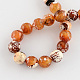 Colored Natural Fire Crackle Agate Beads Strings G-R176-8mm-02-2