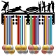 Espositore da parete per porta medaglie in ferro a tema sportivo definitivo ODIS-WH0055-120-1
