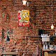 ヴィンテージメタルブリキサイン  バーの鉄の壁の装飾  レストラン  カフェパブ  長方形  ポップコーン  300x200x0.5mm AJEW-WH0189-148-6