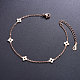 Shegrace magnifique bracelet de cheville en acier titane JA52A-2