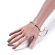 (vendita di fabbrica di gioielli per feste) braccialetti di perline intrecciate con filo di nylon regolabile BJEW-JB04380-4