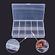 Contenedores de almacenamiento de cuentas de plástico de polipropileno pandahall elite CON-PH0001-31-3