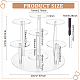 FINGERINSPIRE 7-Tier Acrylic Display Stand Clear Action Figures Collection Organizer Holder with Screwdriver Perfume Storage Display Risers for Display Dessert ODIS-WH0038-44A-2